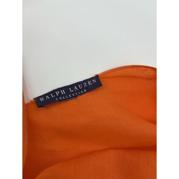 Ralph Lauren Purple Label Linen Asymmetrical Dress Handkerchief Gown Sundress S - Picture 12 of 16